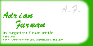 adrian furman business card